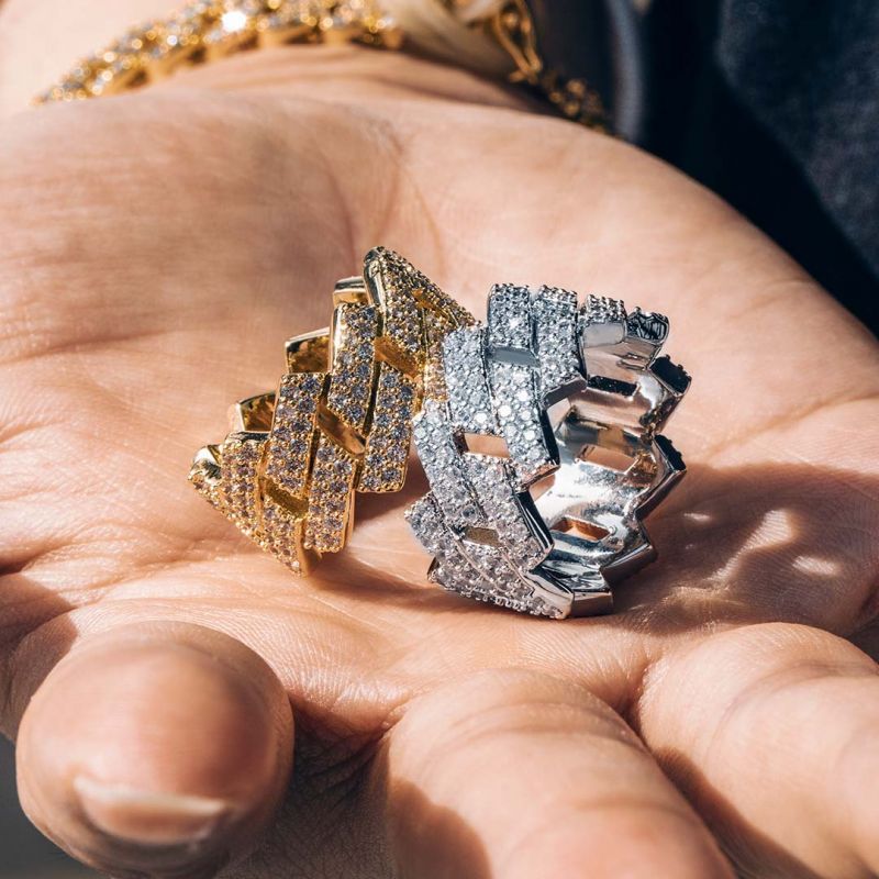 Iced Out Prong Cuban Ring